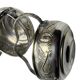 Art Deco pair of basket-shaped bowls with handles, silver-plated, circa 1940.