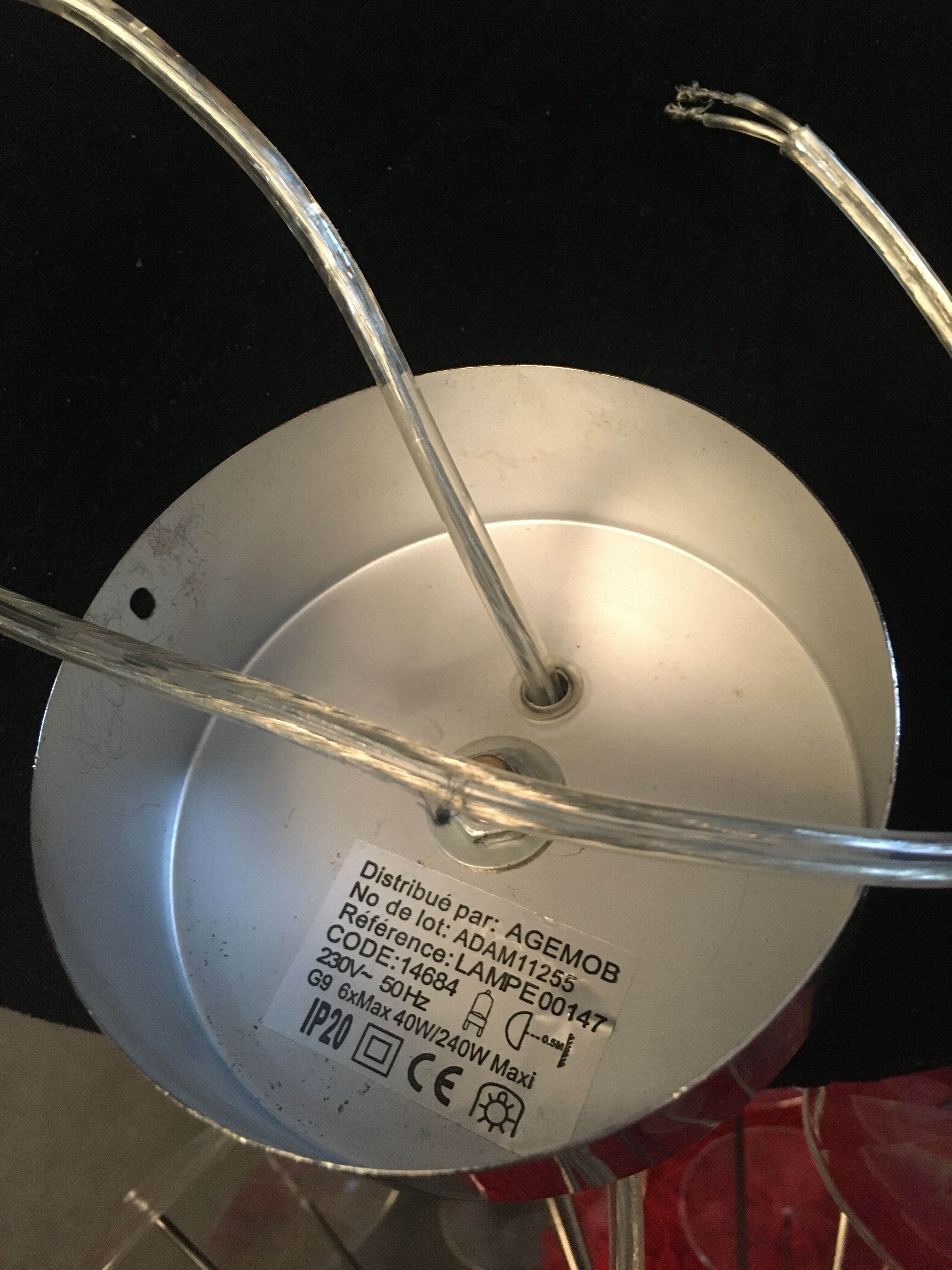 Sputnik chandelier design in chrome