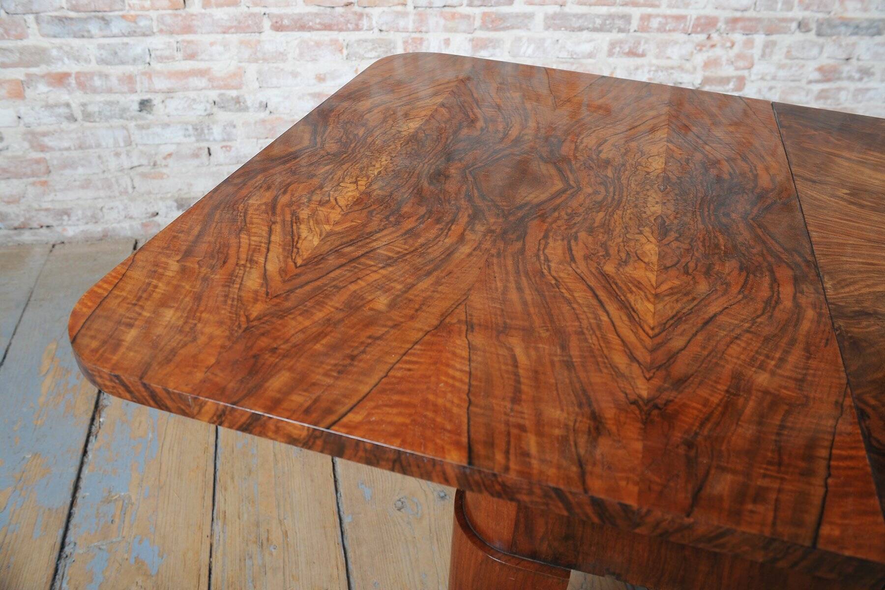 Art Deco Dining Set in Beech and Spruce, 1920s, Set of 5