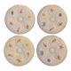 Lot de 4 assiettes à Huîtres Vintage crème Salins France