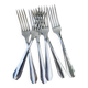6 vintage stainless steel forks vlm italia