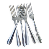 6 vintage stainless steel forks vlm italia