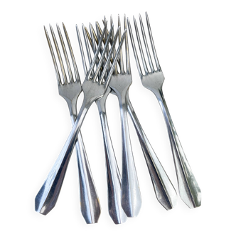 6 vintage stainless steel forks vlm italia