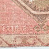Red & Brown Classic Vintage Persian Runner Rug, 84x410Cm