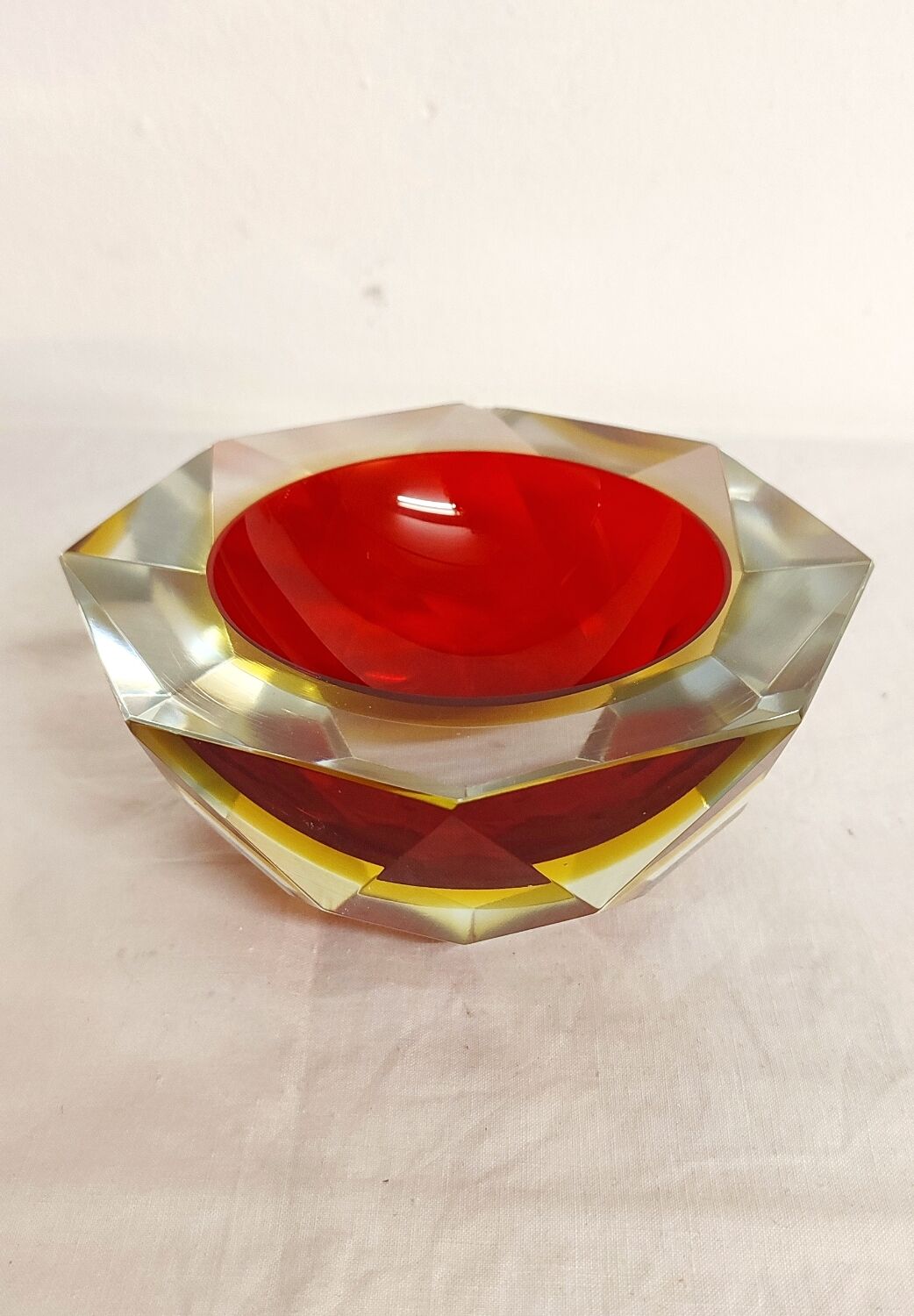 Murano glass bowl Italy 1980s
