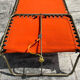 Vintage deckchair 1970 orange
