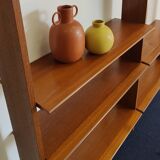 Mid-century vintage library wall shelf