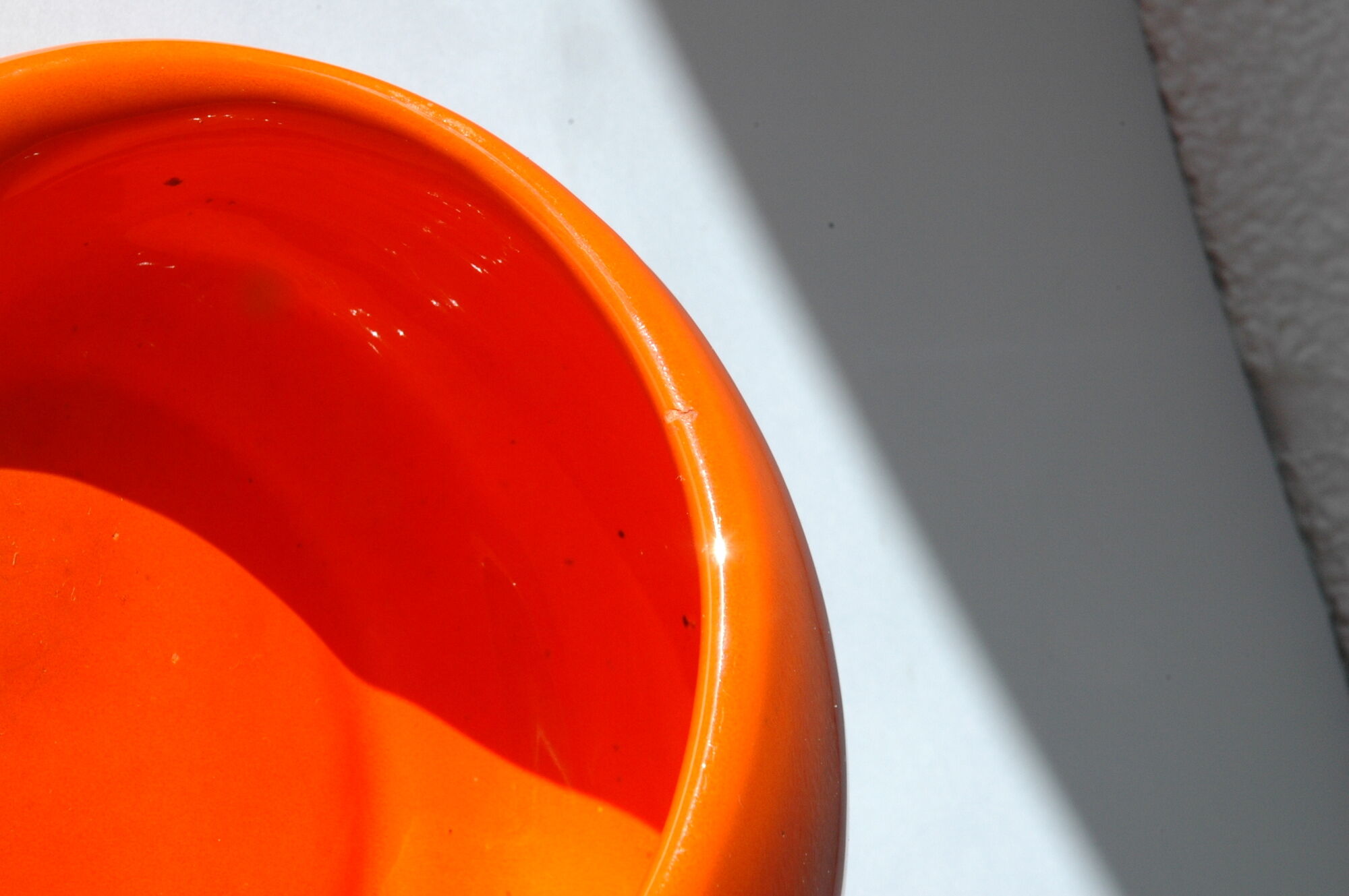 Vacuum-Pocket ceramic Orange Vintage Italian Design