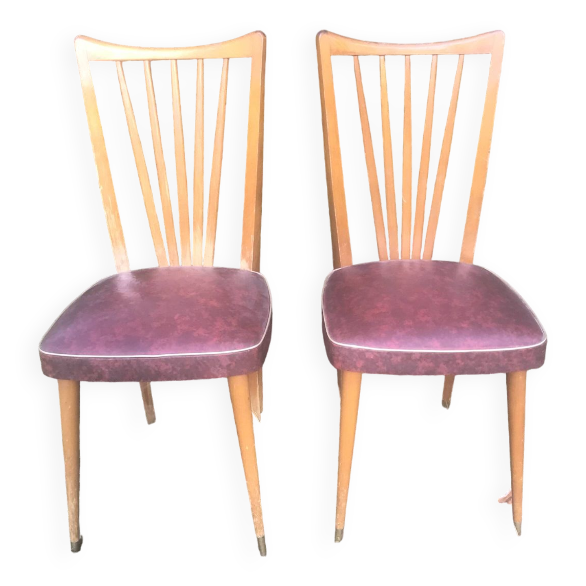 Paire de chaises Charles Ramos 1960