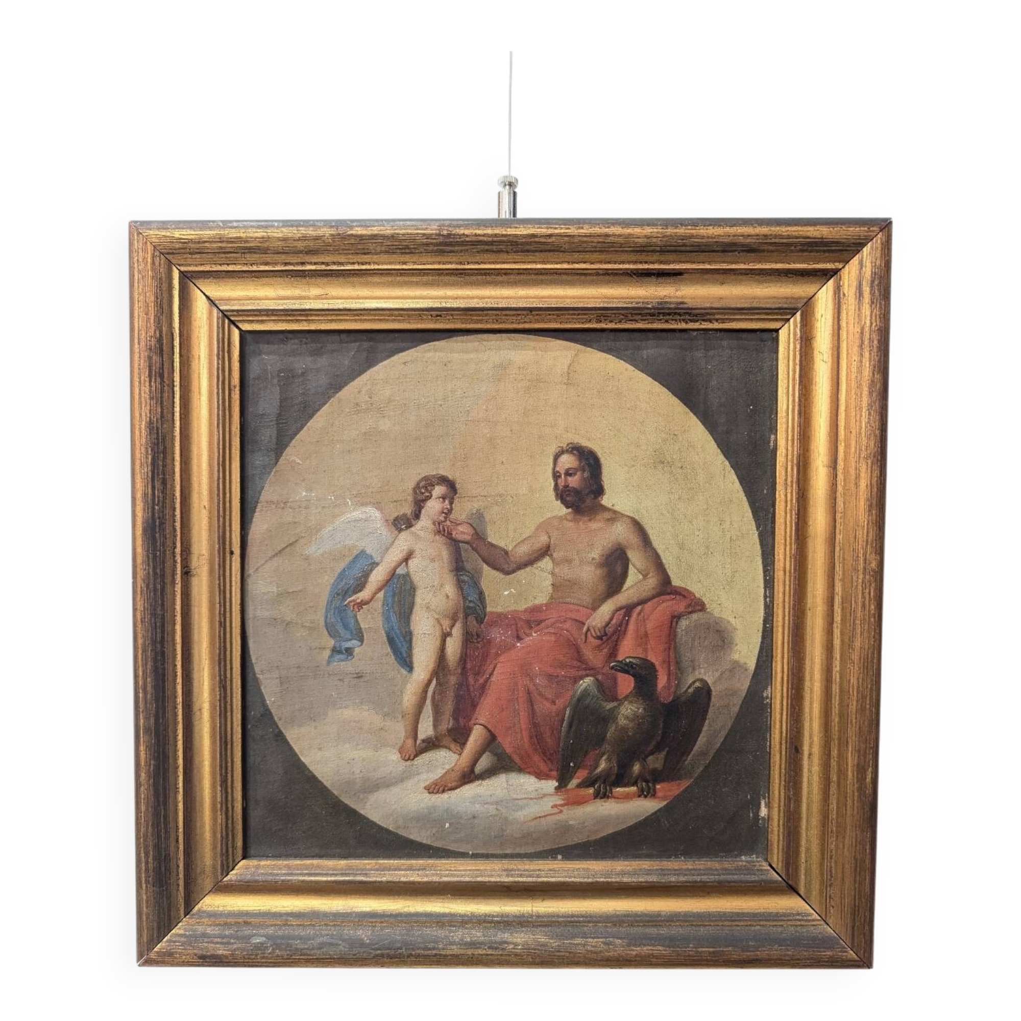 Huile sur toile ancienne XVIII-XIX - Mythologie Gréco-Romaine