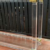 Plexi console double glass tray