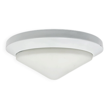 1980s Bahag round ceiling light made of glass and metal