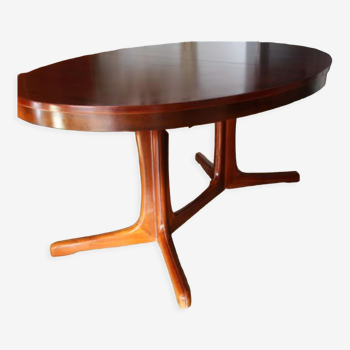 Scandinavian table of the 60s/70s in ash "baumann" manufacture "sapporo"