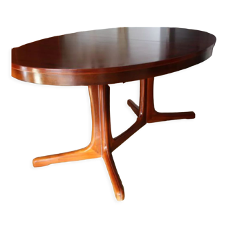 Scandinavian table of the 60s/70s in ash "baumann" manufacture "sapporo"