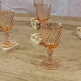 Set of 6 Luminarc Rosaline liqueur/port glasses