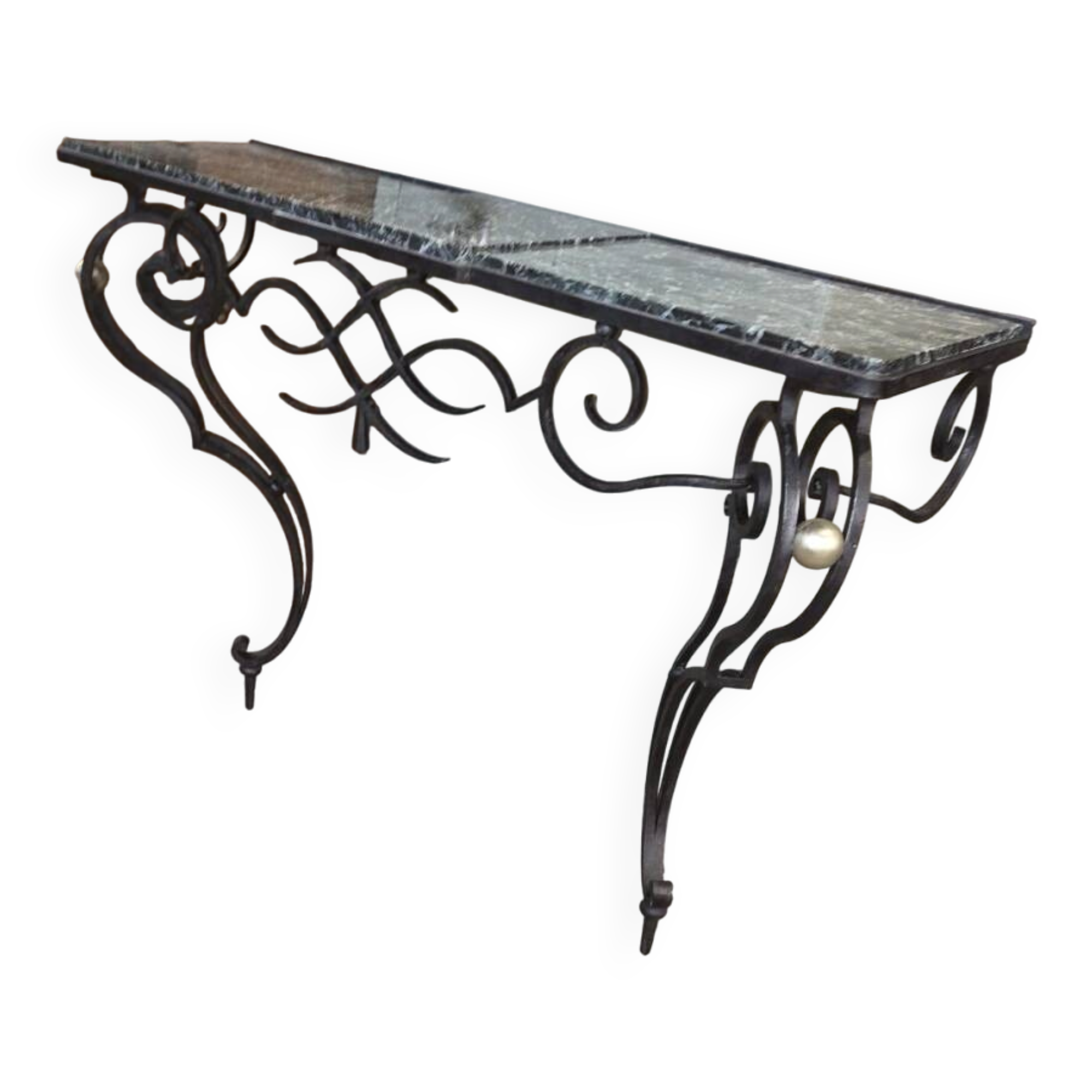 Wrought iron console