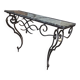 Wrought iron console