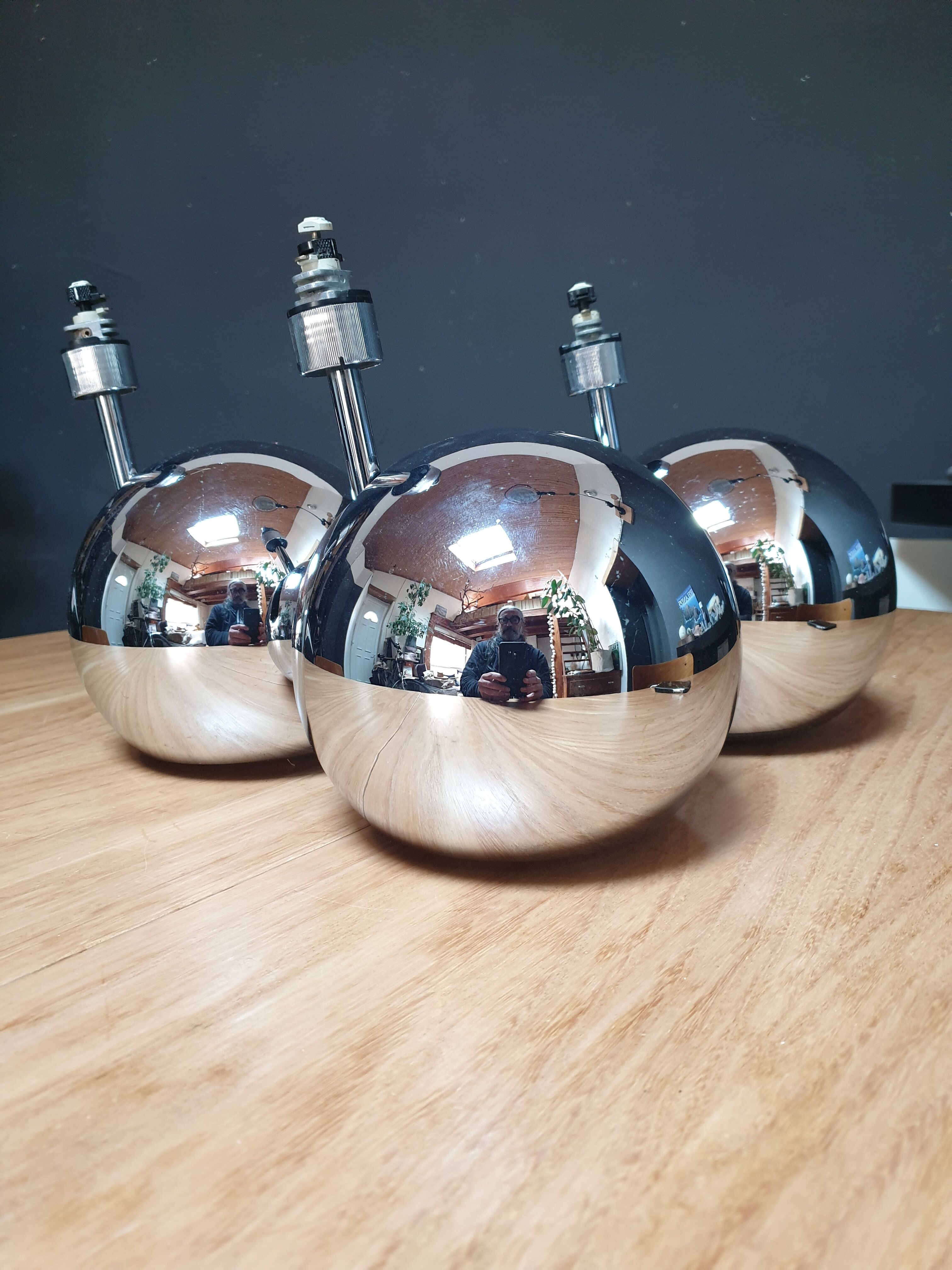 Vintage chrome spots