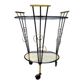 Mid century two tier italian trolley, 1950s