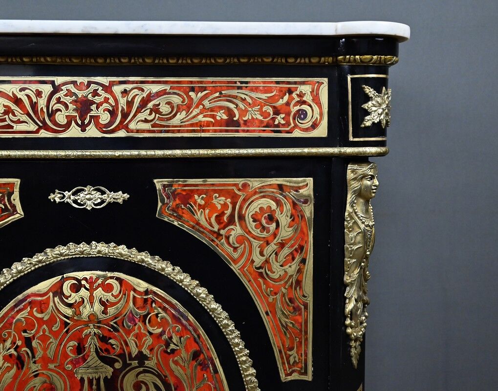Boulle marquetry side table, Napoleon III period – mid 19th century