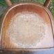 Old wooden bistro chair seat vintage relief drawing