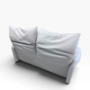Cassina Maralunga 2-Seater Sofa by Vico Magistretti in Grey