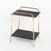 Vintage side table in gilded and painted iron. France, 1950s.