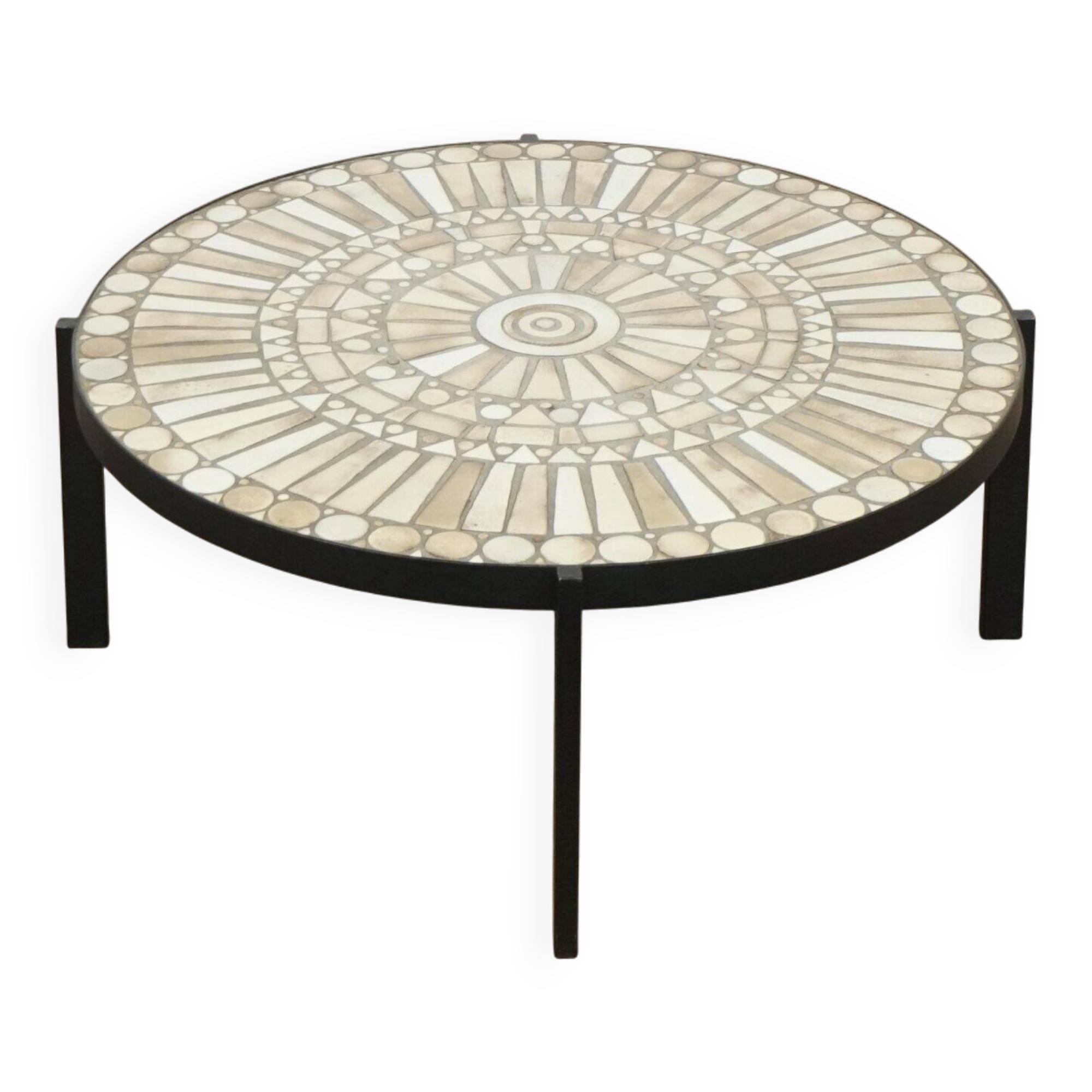 Ceramic coffee table by Lutgart De Meyer 1950s
