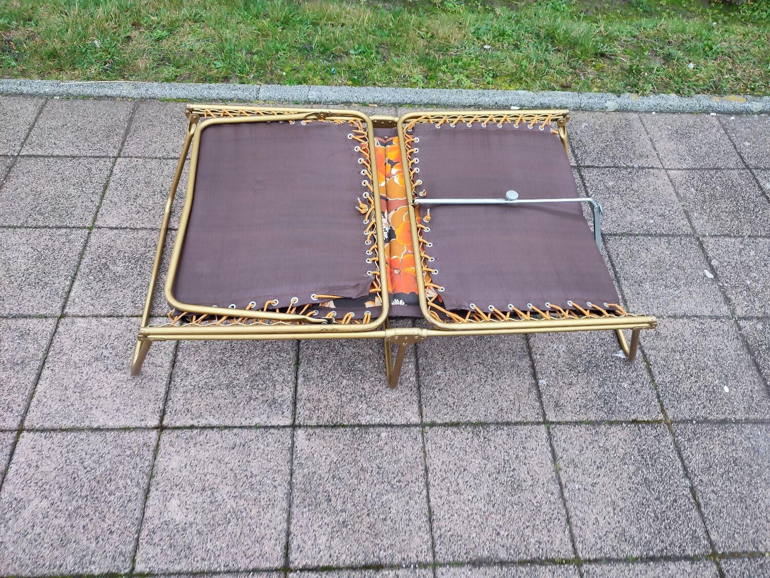 Transat chaise lit vintage Lafuma