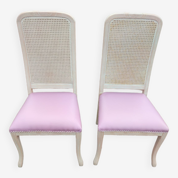 2 vintage beech chairs 1970
