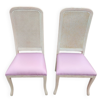 2 chaises vintage hêtre 1970