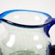 Glass milk jug, Italian design, 1970s, made in Italy
