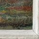 Oil on panel by R. Holvoet landscape banks of the Vire 1967