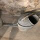 Old zinc watering can