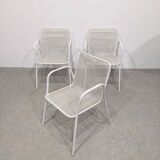 Set of 3 vintage EMU outdoor chairs