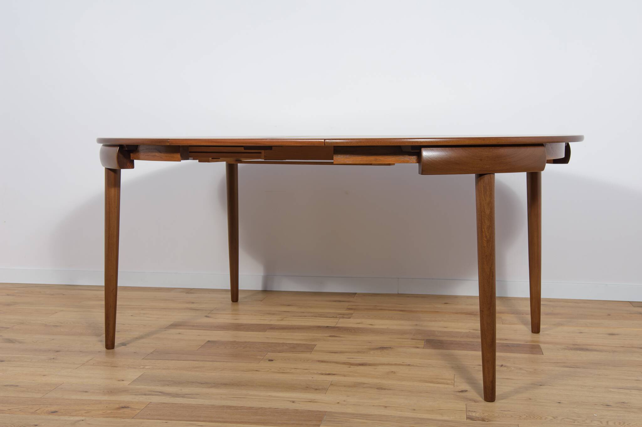 Mid-Century Teak Dining Table & Chairs by Hans Olsen for Frem Røjle, 1960s, Set of 5