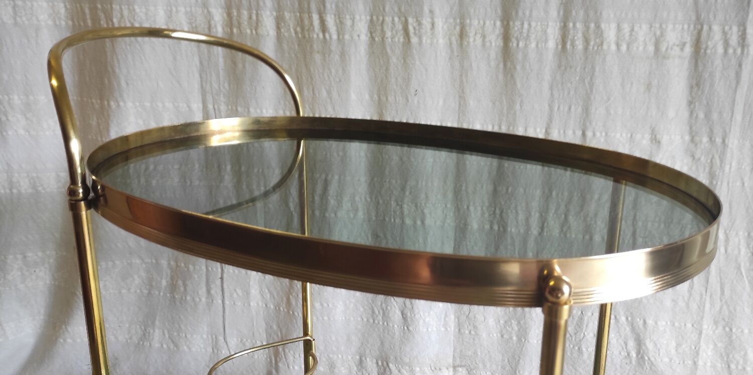 Solid brass trolley / bar service - 60s/70s