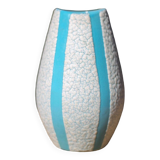 Jopeko fat lava vintage blue ceramic vase, pottery, collection, decorative vase, interior decor