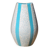 Vase Jopeko fat lava céramique bleu vintage, poterie, collection, vase décoratif , décor intérieur