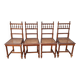 Set of 4 antique wooden and caned chairs – Henri II style
