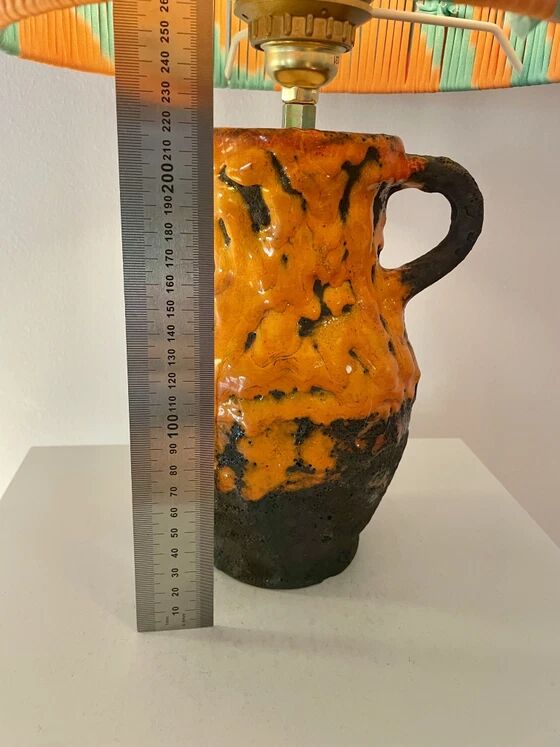 Wireless vase lamp from West German Pottery – Fat Lava jug | Pop Weave Collection