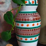 Vintage ceramic vase A. Fazio Vallauris 50s