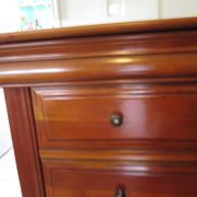 Cherrywood chest of drawers with ogee – 4 drawers – 80s – Louis Philippe style