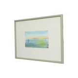 Watercolor Dunes and Sea by Lieven Florizoone Signed and Dated 1982