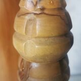 Carved wood shells salt and pepper shaker