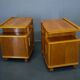 1939s pair of Art Deco bedside tables, Czechoslovakia
