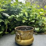 Brass Art Nouveau cache pot