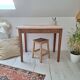 Farmhouse-style wooden desk / side table