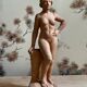 Antique Art Deco sculpture signed Delauner – Terracotta – 26 cm