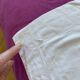 Large vintage pillowcase, retro bedding collection white (1.20)